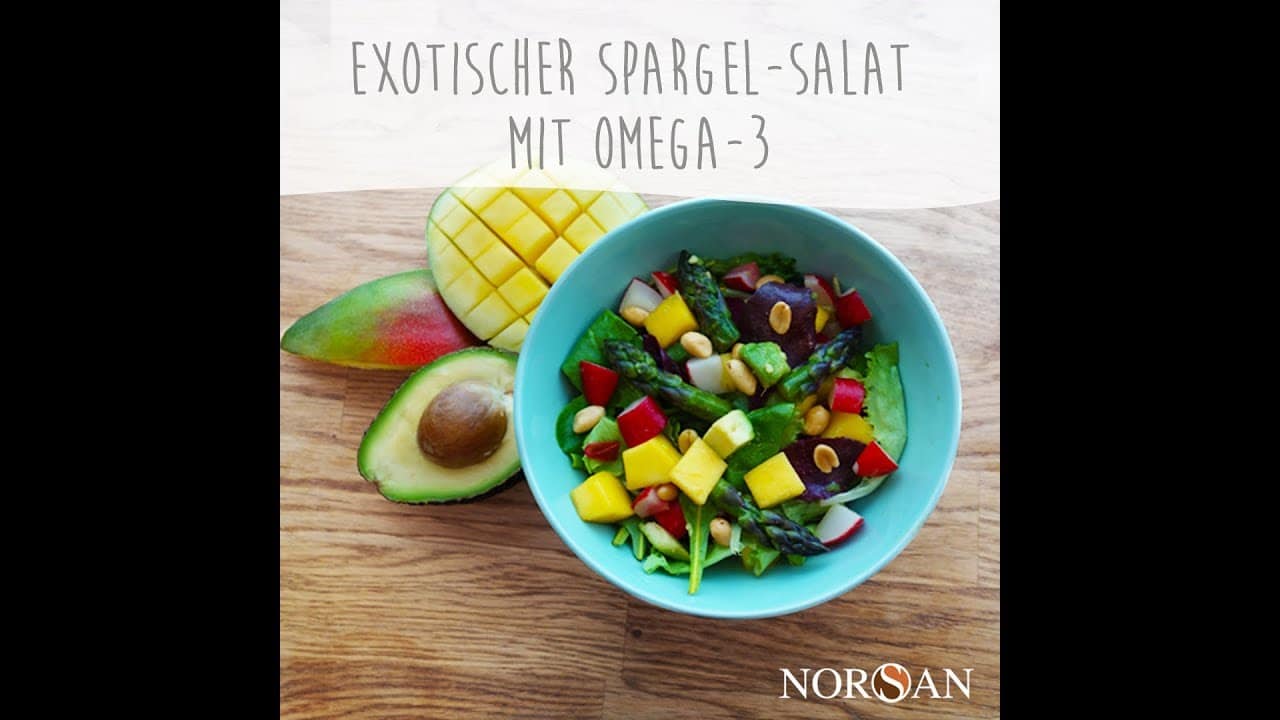 Exotischer Spargel-Salat mit Omega-3
